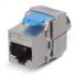 Вставка Keystone Jack RJ-45(8P8C), 180 градусов, категория 8, полный экран, без инструмента Toolless Cabeus KJ-RJ45-Cat.8-SH-180-Toolless