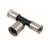 Тройник пресс 16х18х16 переходной, ПВДФ Henco 12PK-161816