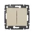 VALENA Выключатель двухклавишный в рамку слоновая кость Daccord/Legrand 774305