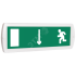 Оповещатель охранно-пожарный комбинированный Т 12-З (звуковой) Человек влево стрелка вниз в дверь (зеленый фон) SLT Т 12-З Чел влево стр вниз в дверь