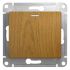 GLOSSA Переключатель одноклавишный с подсветкой дуб в рамку схема 6а SE (Systeme) GSL000563