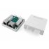 Розетка компьютерная RJ-45(8P8C) кат 5e экранированная Hyperline SB1-2-8P8C-C5e-SH-WH