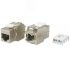 Вставка -F-WH Keystone Jack RJ-45(8P8C) кат.6a (10G) Hyperline KJ8-8P8C-C6A-180-TLS-SH