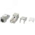Вставка Keystone Jack RJ-45(8P8C)кат 6a (10G)экран Hyperline KJ9-8P8C-C6A-90-SH-F