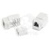 Вставка Keystone Jack RJ-45(8P8C) категория 6 110 IDC заделка с помощью NE-TOOL белая Hyperline 46044