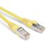 Патч-корд F/UTP экранированный категория 6 LSZH желтый (1.5м) Hyperline 230356