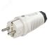 Вилка каб 16A/250V/2P+E/IP54 корпус серый, маркер черный PCE 0511-gs