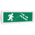 Оповещатель охранно-пожарный световой Т 220 Человек лестница вправо стрелка вправо вниз (зеленый фон) SLT Т 220 Чел лест впр стр впр вниз