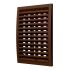 Решетка вентиляционная наружная регулируемая, из ASA пластика 200х300, цвет Коричневый ERA 2030РРПН кор