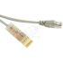 Патч-корд 110 тип-RJ45 2 пары Ethernet LSZH серый (3м) Hyperline 229899