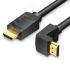 Кабель HDMI High speed v2.0 with Ethernet 19M на 19M, угол 270 гр., 2 м. Vention AAQBH