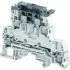 Клемма винтовая ZS4-D2-SF1 - 4 мм?, 2 уровня, 4 зажима, держатель предохранителя на верхнем уровне TE Connectivity ОУЭО 1SNK508425R0000