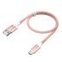 Кабель Micro USB, 1.5 м., AL розовый нейлон, быстрая зарядка Greenconnect GCR-52474
