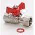 Кран шаровой для подключения манометра 1/2' х 1/4  НРхВР MVI BV.650.0403