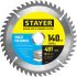 Диск пильный по алюминию, супер чистый рез MULTI MATERIAL 140 x 20/16мм 48Т STAYER 3685-140-20-48