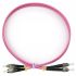 Шнур оптический duplex 1,5м FC-ST 50/125 мм OM4 LSZH Cabeus FOP-50-OM4-FC-ST-1,5m