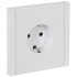FORTE&PIANO Розетка 1-местная с заземлением без защитных шторок безвинтовое крепление 16А FP214 белый IEK