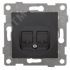 GUSI Ugra механизм розетки  компьютерной RJ45, одинарной, скрытая установка.  Цвет графит. GUSI Electric С11К1-010