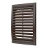 Решетка вентиляционная вытяжная наружная, из ASA пластика 200х300, цвет Коричневый ERA 2030РРН кор