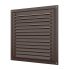 Решетка вентиляционная вытяжная стальная с покрытием полимерной эмалью и сеткой 250х250, цвет Коричневый ERA 2525МЭ кор