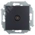 Розетка TV одиночная, винтовой зажим, графит Simon 1591475-038