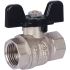 Кран шаровой стандартнопроходной 1/2' ВВ ручка бабочка STOUT SVB-0012-000015