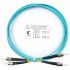 Шнур оптический duplex 2м ST-ST 50/125 мм OM3 LSZH Cabeus FOP-50-ST-ST-2m