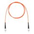 Шнур оптический коммутационный (патч-корд), FC-FC симплекс simplex OM2, нг(А)-HF, оранжевый, 15 м Datarex DR-222218