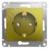GLOSSA розетка с заземлением со шторками фисташковый SE (Systeme) GSL001045