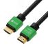 Кабель HDMI 2.0, Ultra HD 19М на 19М, 0.75 м., AL черный-зеленый Greenconnect GCR-50960