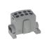 Клемма серая, 4 подключения 2,5-16мм 1000V 100А INPIN HL25/161P2WGY