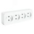 Розетка четырехместная б/з 250В 10А серия София белый STEKKER STEKKER MST10-14-01 49307