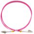 Шнур оптический duplex 1м LC-LC 50/125 мм OM4 LSZH Cabeus FOP-50-OM4-LC-LC-1m