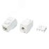 Вставка Keystone Jack RJ-45(8P8C)кат.6a(10G)тип180град Hyperline KJ8-8P8C-C6A-180-TLS-WH