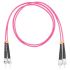 Шнур оптический коммутационный (патч-корд), FC-ST, дуплекс (duplex) OM4, нг(А)-HF, маджента, 0,5 м Datarex DR-222370