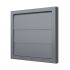 Решетка приточно-вытяжная с гравитационными жалюзи 150х150 с фланцем D125, из ASA пластика, цвет Серый ERA 1515К12,5Ф сер