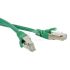Патч-корд F/UTP экранированный категория 6 LSZH зеленый (0.5м) Hyperline 230339