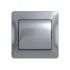 Выключатель одноклавишный, в сборе, схема 1, алюминий SE (Systeme) GSL000312