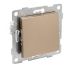 Ugra Выключатель одноклавишный, 2-х полюсный, скрытая установка, 10А, 250В.  шампань GUSI Electric С11В5-027