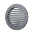 Решетка наружная вентиляционная круглая D186 с фланцем D150, из ASA пластика, цвет Серый ERA 15РКН сер