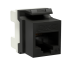 Модуль Keystone RJ45 CAT 6А неэкранированный (UTP), 180 градусов, черный