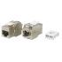 Вставка F-WH Keystone Jack RJ-45(8P8C)категория 6экран Hyperline KJ8-8P8C-C6-180-TLS-SH-