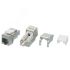 Вставка Keystone Jack RJ-45(8P8C)категория 6экран Hyperline KJ9-8P8C-C6-90-SH-F