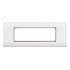 Настенная панель под 3 вставки Mosaic 45х45мм, белая NIKOMAX/NIKOLAN NMC-PL3PM-WT