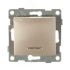 GUSI Bravo МЕХАНИЗМ Выключатель одноклавишный со светоиндикацией, скрытая  установка,  10А, 250В. Цвет: шампань GUSI Electric С10В18-027