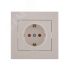 Розетка RAIN с защитой от детей керамика белая Lezard 703-0202-124