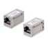 Адаптер проходной RJ45-RJ45 (8p8c), категория 6, экранированный Cabeus CA-8p8c-C6-SH