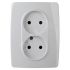 Розетка 2X2P, 16A-250В, Эра12, белый, 12-2107-01 ЭРА Б0031238