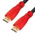 Кабель HDMI 1.4 19М на 19М, 1 м., красный, позолоченные контакты Greenconnect GCR-HM350-1.0m