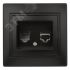 Розетка телефонная RJ11, IP20, СУ, Plano, антрацит 1-302-05 Intro ЭРА Б0044574